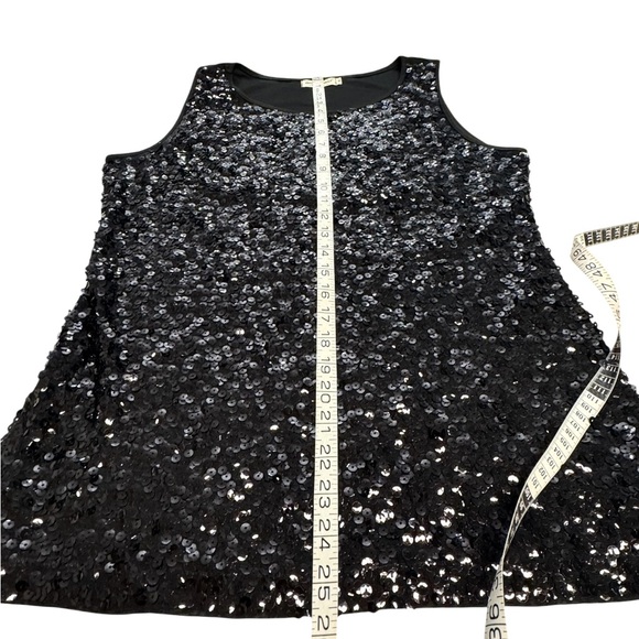 Anna-Kaci Sparkle & Shine Glitterer Seauin Sleeveless Round Neck Tank Top XL - Picture 5 of 7